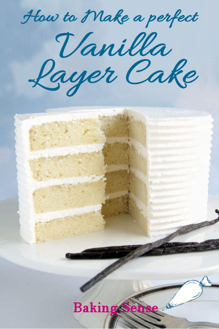 Vanilla Layer Cake - 4 layers of cake perfection - Baking Sense®