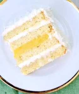 a slice of coconut cake