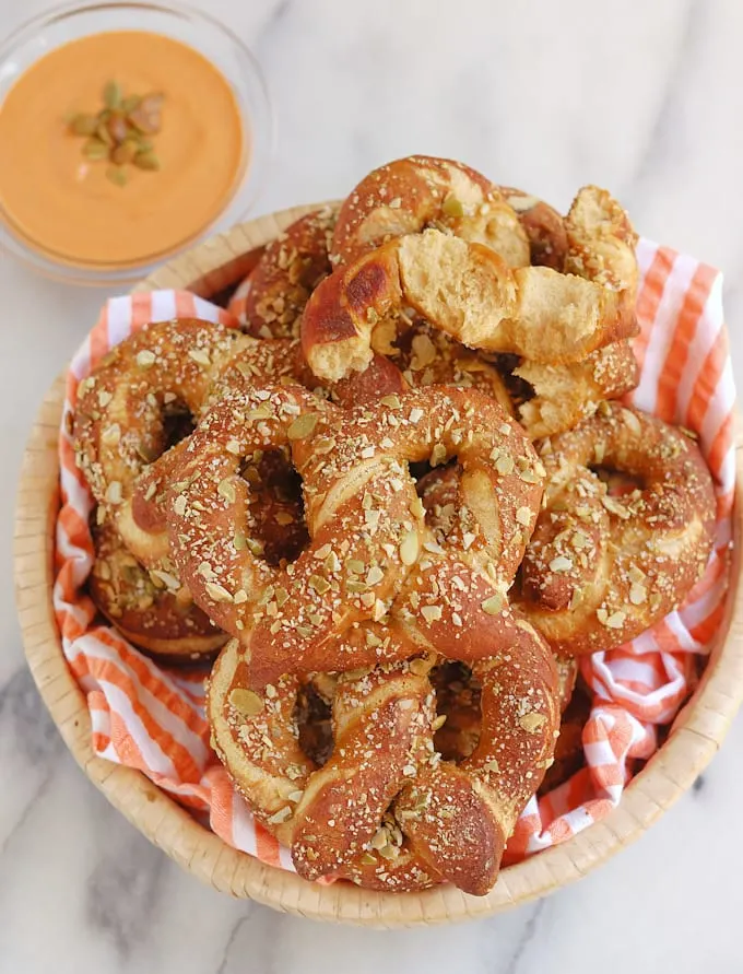 Pumpkin Spice Ale Soft Pretzels #BreadBakers - Baking Sense