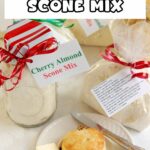 A PINTEREST image for homemade scone mix with text overlay.