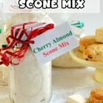 a pinterest image for homemade scone mix with text overlay.