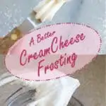 a cream cheese frosting pinterest image