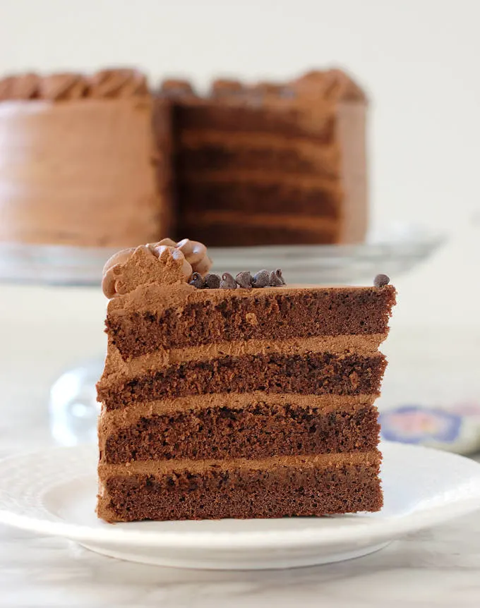 Coffee Chiffon Cake with the Perfect Coffee Buttercream Frosting