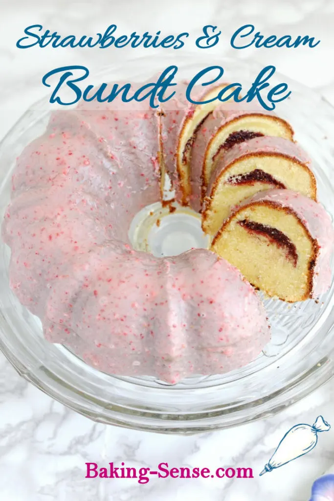 Strawberries & Cream Bundt Cake - Baking Sense®