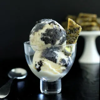 Rippled Black Sesame Ice Cream - Baking Sense®