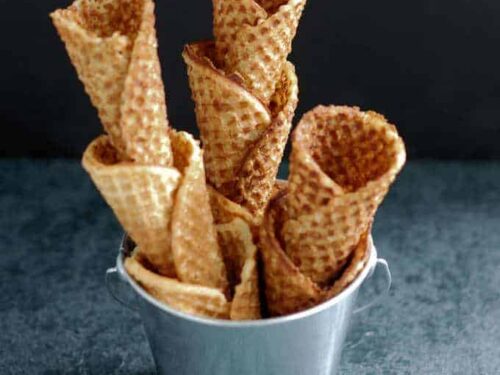 Homemade Waffle Cones (with or without a maker)