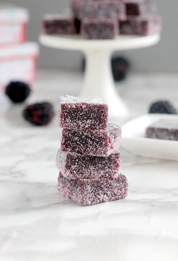 Blackberry Pate de Fruit - Blackberry Vanilla Fruit Jellies - Baking Sense®