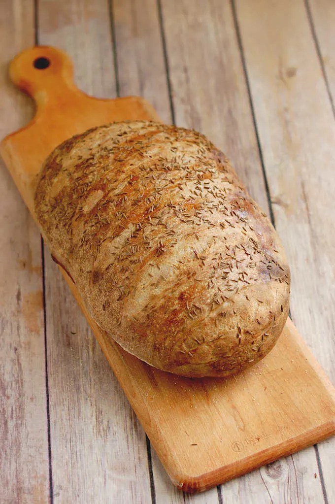 Pan Baked Rye Sourdough Bread