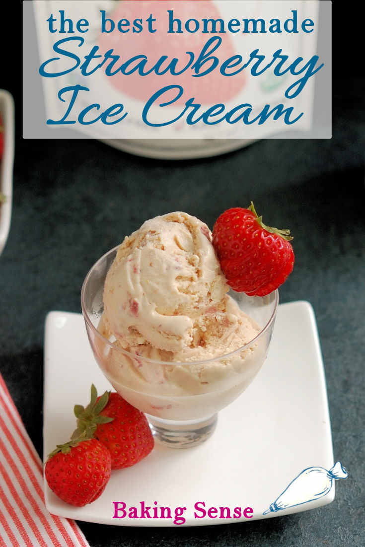 Homemade Strawberry Ice Cream - Baking Sense®
