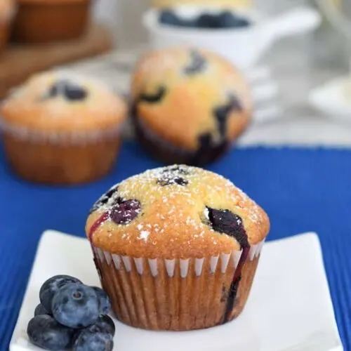 Blueberry Cornbread Muffins - Baking Sense®