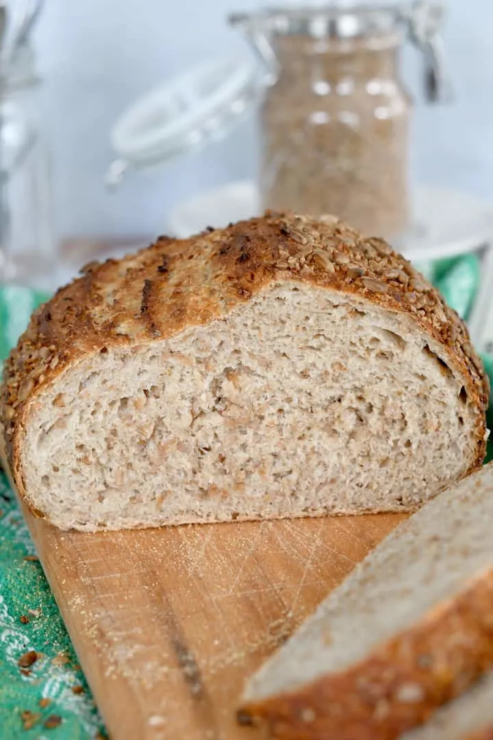 Sourdough Cracked Wheat Bread (Sourdough Bulgur Wheat Bread) - Baking ...