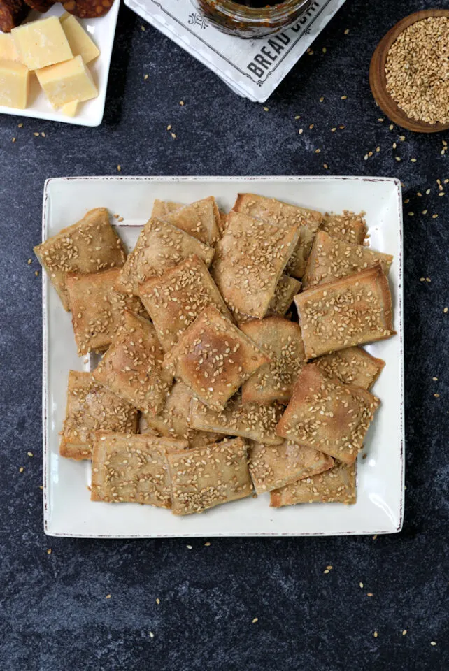 Sourdough Whole Wheat Crackers - Baking Sense®