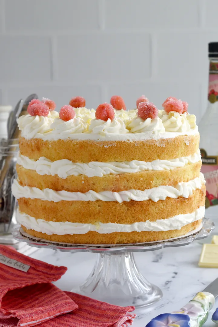 बिना अंडा बिना दही Soft and Spongy White Forest Cake | Birthday Cake |  Eggless White Forest Cake in 2023 | Snack recipes, Cake flavors, Cake