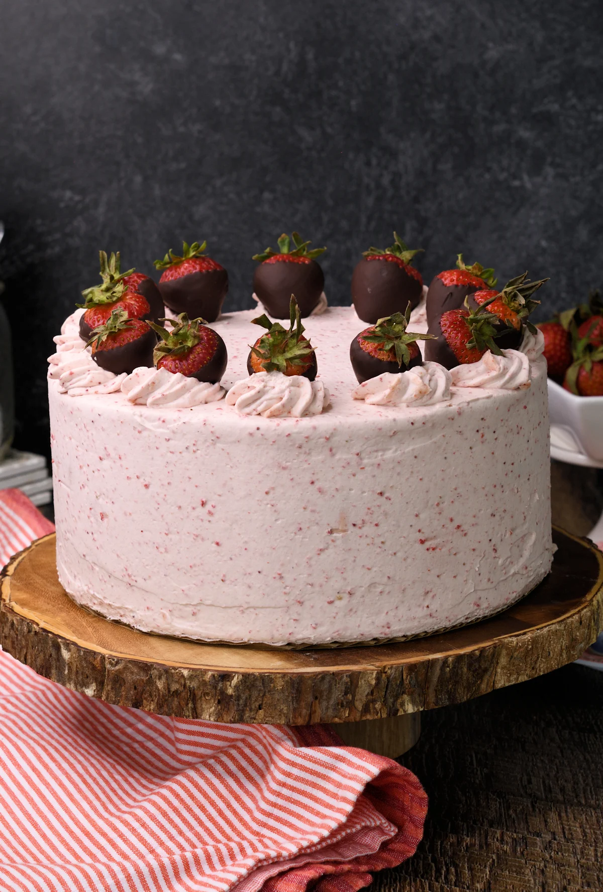 Recipe fraisier mousse cake