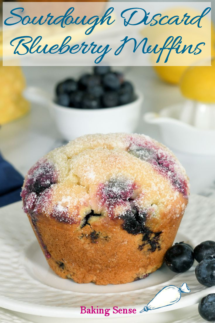 Luscious Sourdough Blueberry Muffins - Baking Sense®