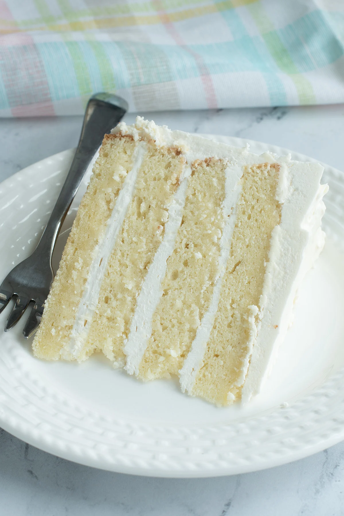 Eggless Vanilla Cake Recipe (Soft and Moist)
