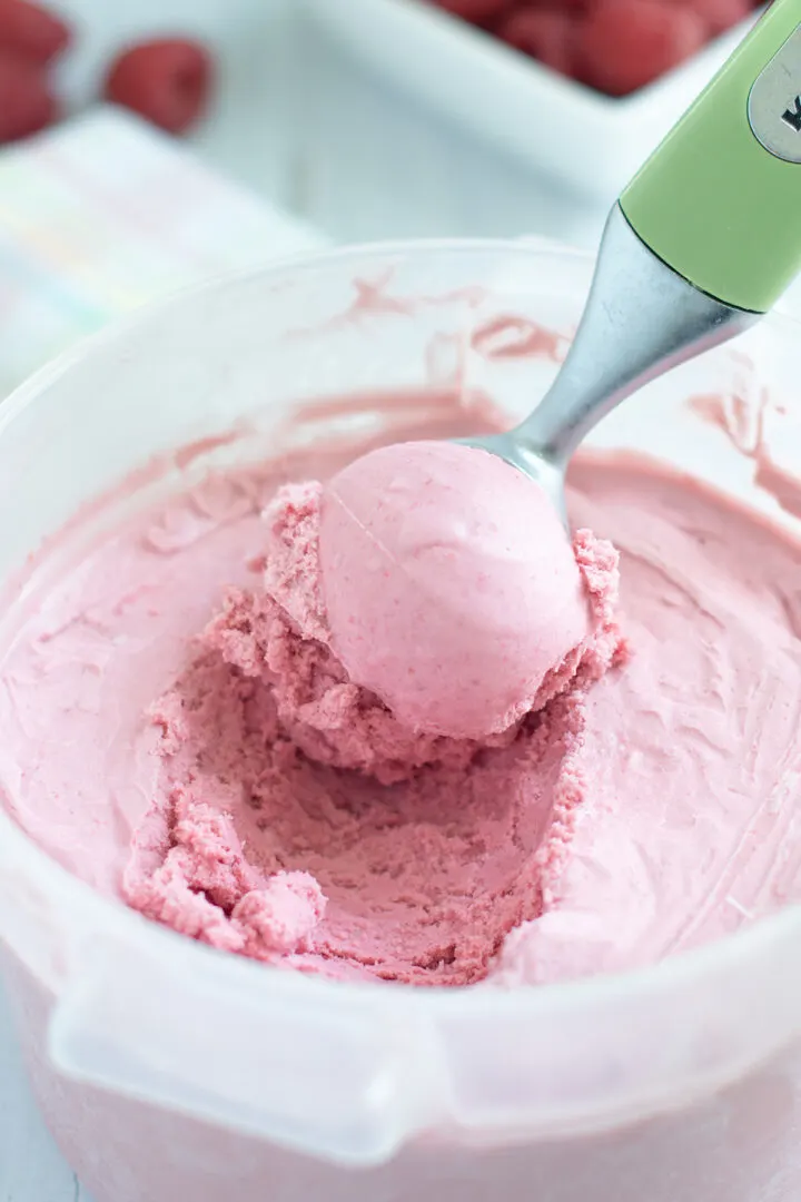 Homemade Raspberry Ice Cream - Baking Sense®